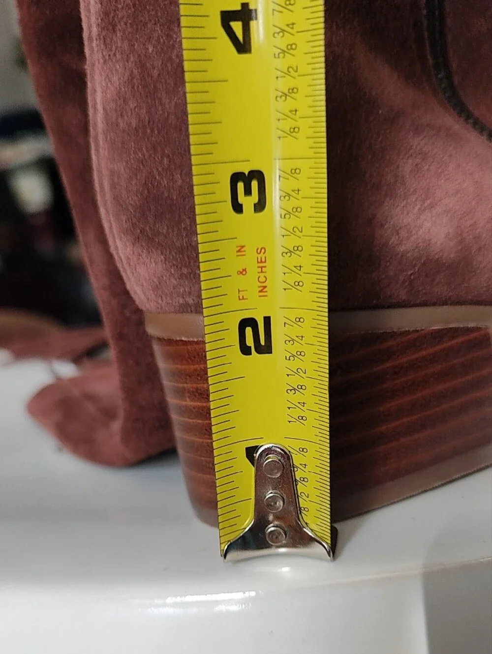 Brown Suede Knee-High Women’s Boots